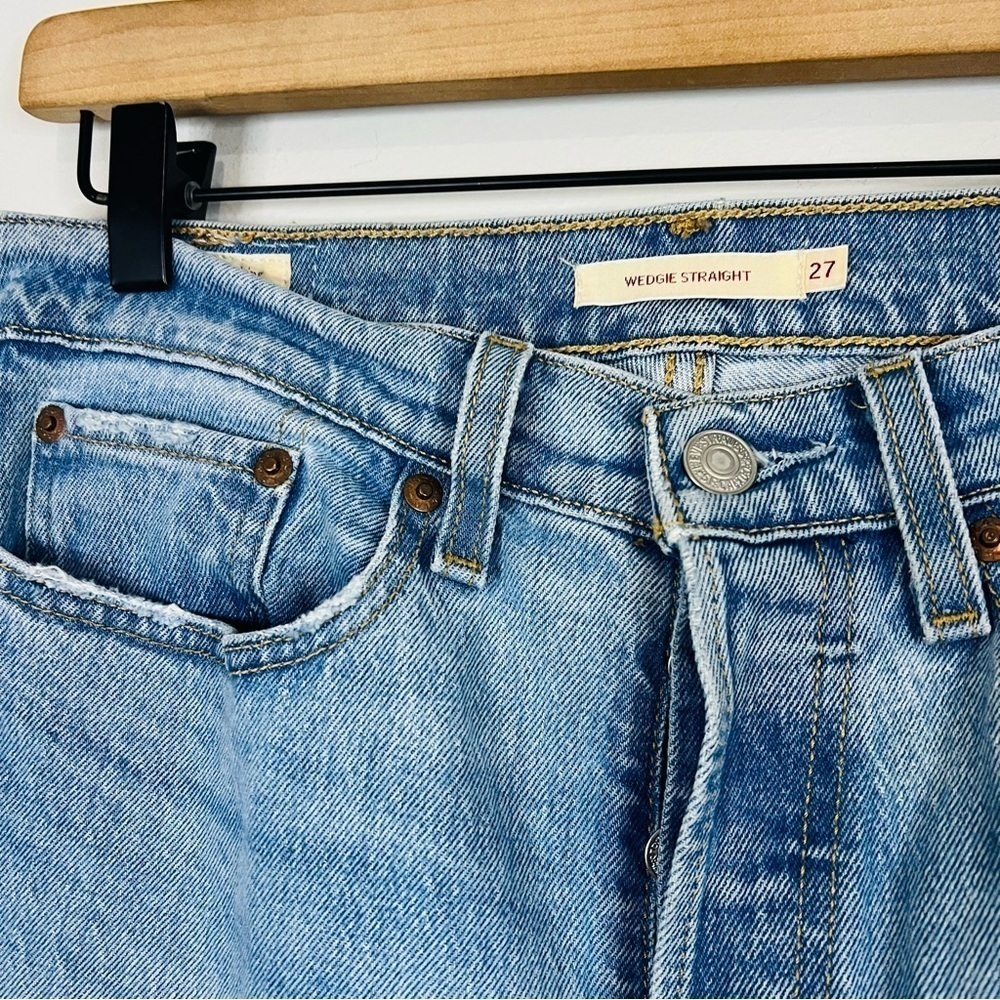 levis wedgie straight jean in tango hustle size 31 - Picture 5 of 6